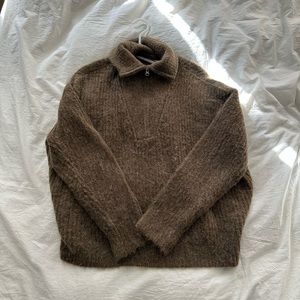 Boii studios light brown half zip
